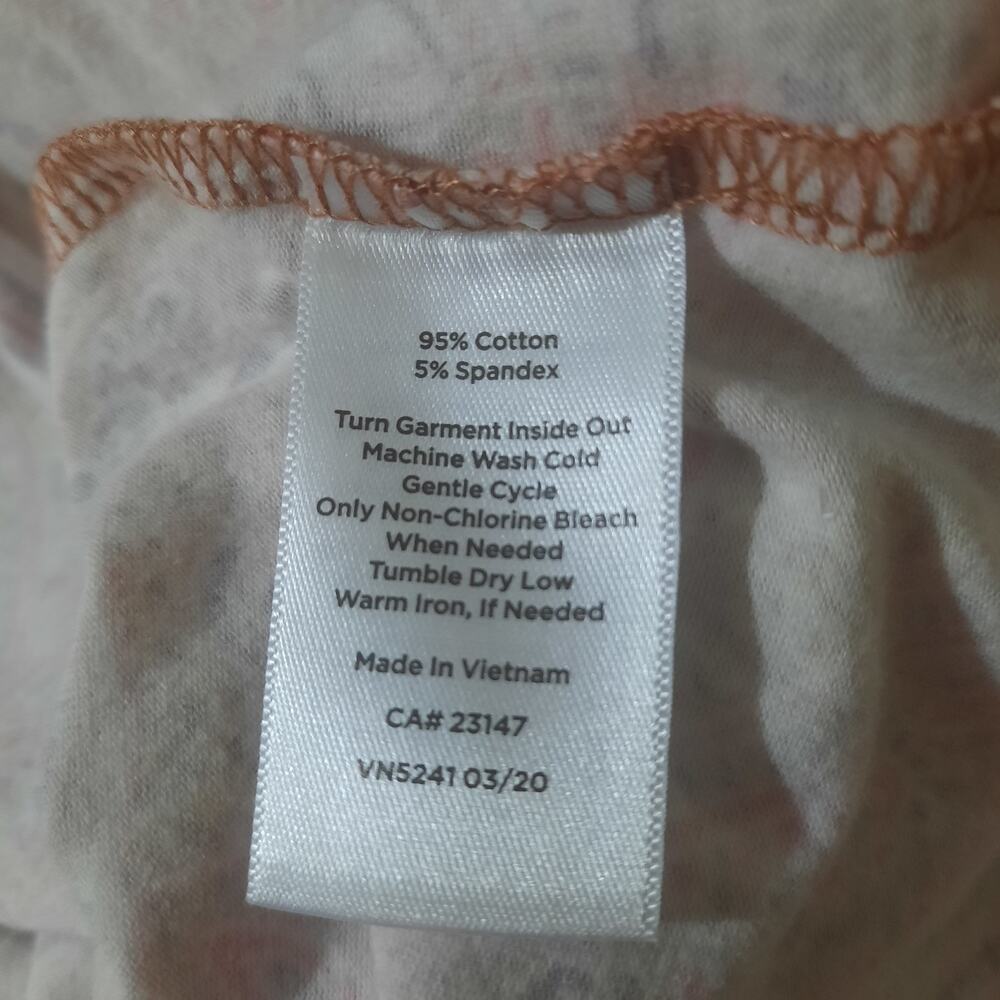 Talbots Tee Womens Split Neck Sprinkle Paisley El… - image 6